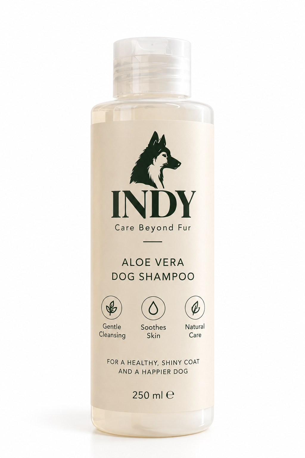 INDY Aloe Vera Dog Shampoo 250 ml productfles